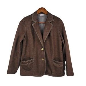Graff Californiawear Vintage Size S/M Brown Two Button Blazer